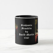 Benjamin Franklin von David Martin 1767 Tasse (Zentrum)