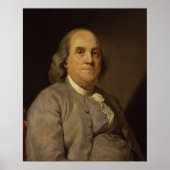 BENJAMIN FRANKLIN von Joseph-Siffred Duplessis Poster (Vorne)
