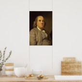 Benjamin Franklin von Joseph Siffred Duplessis Poster (Küche)