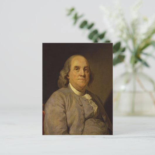 Benjamin Franklin von Joseph-Siffred Duplessis Postkarte (Stehend Vorderseite)