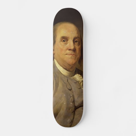 Benjamin Franklin von Joseph Siffred Duplessis Skateboard (Vorderseite)