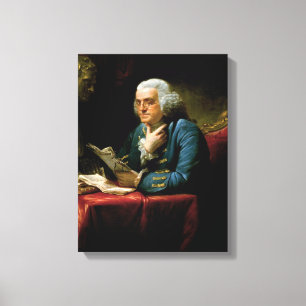 Benjamin-franklin- Zazzle_Growshop. Leinwanddruck