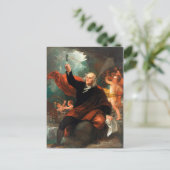 Benjamin Franklin Zeichne Elektrizität aus dem Him Postkarte (Stehend Vorderseite)