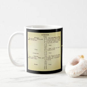 Benjamin Franklin Zeitplan-Tasse Kaffeetasse