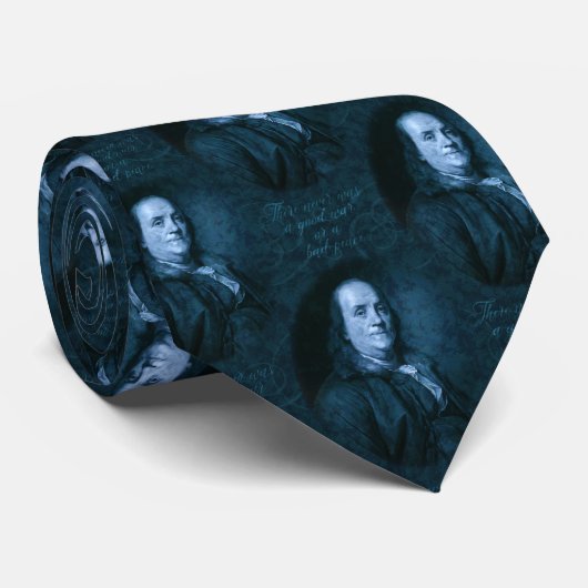 Benjamin Franklin-Zitat-Amerikaner-Geschichte Krawatte (Gerollt)