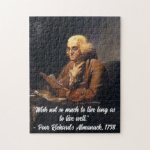 Benjamin Franklin Zitat -Anpassen