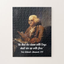 Benjamin Franklin Zitat - Benutzerdefiniertes Puzz