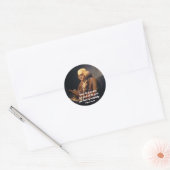 Benjamin Franklin Zitat Runder Aufkleber (Umschlag)