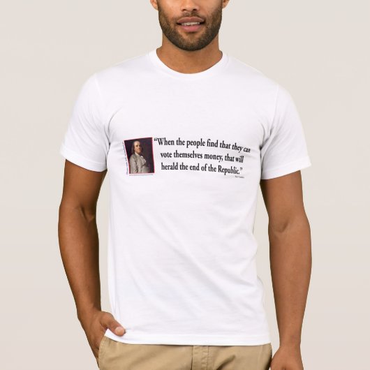 Benjamin Franklin Zitat T-Shirt (Vorderseite)