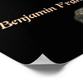 Benjamin Franklin Zitat über Narren Poster (Ecke)