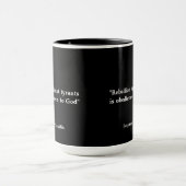 Benjamin Franklin Zitat über Rebellion Tasse (Zentrum)