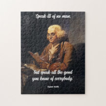 Benjamin Franklin Zitat -Zitat anpassen