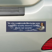 Benjamin Franklin Zitat zur Freiheit Autoaufkleber (Auf Auto)