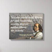 Benjamin Franklin Zitat zur Freiheit