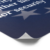 Benjamin Franklin Zitat zur Freiheit Poster (Ecke)