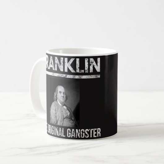 Benjamin Franklin zitiert Tasse - ursprünglichen (Vorderseite Links)