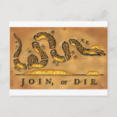 Benjamin Franklins Beitritt oder Die politischer C Postkarte (Vorderseite)