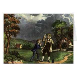 Benjamin Franklins Blitz mit dem Drachenexperiment