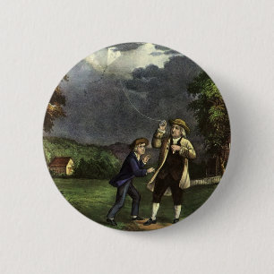 Benjamin Franklins Blitz mit dem Drachenexperiment Button