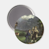 Benjamin Franklins Blitz mit dem Drachenexperiment Magnet (Vorderseite/Rückseite)