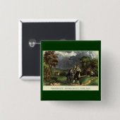 Benjamin Franklins Blitz- und Kiteverfahren Button (Vorne & Hinten)