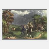 Benjamin Franklins Blitz- und Kiteverfahren Geschenkpapier Set (Vorderseite 3)