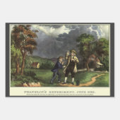 Benjamin Franklins Blitz- und Kiteverfahren Geschenkpapier Set (Vorderseite)