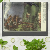 Benjamin Franklins Blitz- und Kiteverfahren Geschirrtuch (Gefaltet)