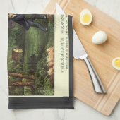 Benjamin Franklins Blitz- und Kiteverfahren Geschirrtuch (Viertel Falte)