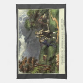 Benjamin Franklins Blitz- und Kiteverfahren Geschirrtuch (Vertikal)