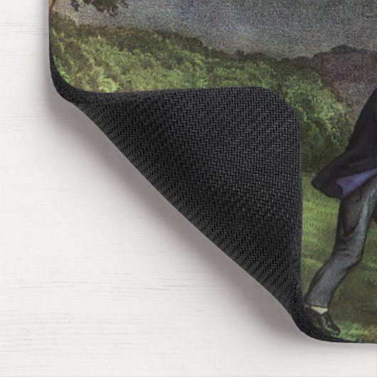 Benjamin Franklins Blitz- und Kiteverfahren Mousepad (Ecke)