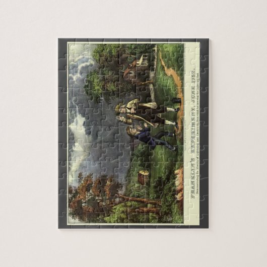 Benjamin Franklins Blitz- und Kiteverfahren Puzzle (Vertikal)