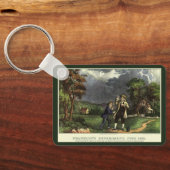 Benjamin Franklins Blitz- und Kiteverfahren Schlüsselanhänger (Rückseite)