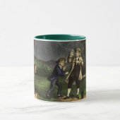 Benjamin Franklins Drache im Blitz-Experiment Tasse (Zentrum)
