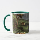 Benjamin Franklins Drache im Blitz-Experiment Tasse (Links)