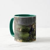 Benjamin Franklins Drache im Blitz-Experiment Tasse (Vorderseite Links)