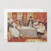 Benjamin Franklins Experimente mit Elektrizität Postkarte (Vorne/Hinten)