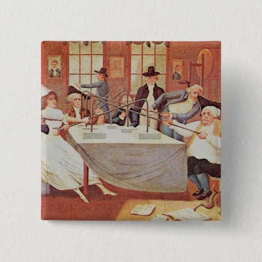 Benjamin Franklins Experimente mit Strom Button (Vorderseite)