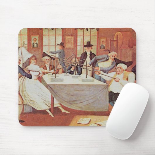 Benjamin Franklins Experimente mit Strom Mousepad (Mit Mouse)