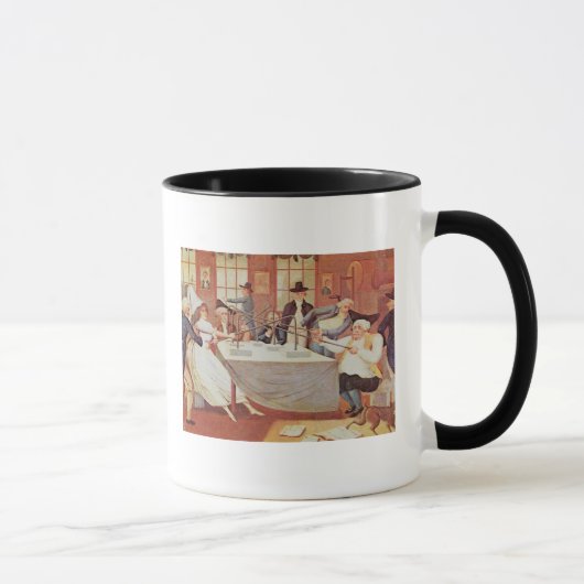 Benjamin Franklins Experimente mit Strom Tasse (Rechts)