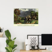 Benjamin Franklins Kite- und Blitzexperiment Poster (Heimbüro)