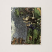 Benjamin Franklins Kite- und Blitzexperiment Puzzle (Vertikal)