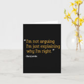 Benjamin Gift Zitat Funny Geburtstag Personalisier Karte (Gelbe Blume)