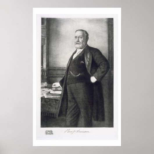 Benjamin Harrison (1833-1901), 23. Präsident Poster (Vorne)