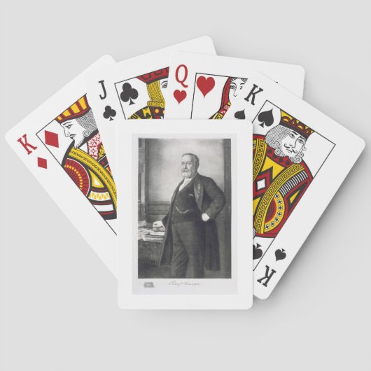 Benjamin Harrison (1833-1901), 23. Präsident Spielkarten (Rückseite)