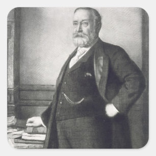 Benjamin Harrison (1833-1901), 23. Präsident von  Quadratischer Aufkleber