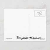 Benjamin Harrison 23 Postkarte (Rückseite)