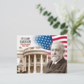 Benjamin Harrison - 23. Präsident der USA Postkarte (Stehend Vorderseite)