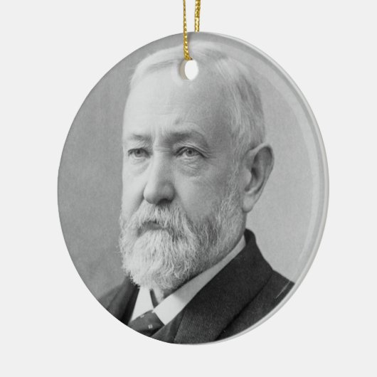Benjamin Harrison 23. Präsident Keramik Ornament (Links)