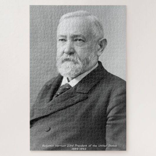 Benjamin Harrison 23. Präsident von Amerika. Puzzle (Vertikal)
